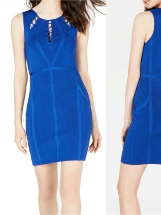 Guess Dresses & Skirts - GUESS WOMENS BANDAGE COCKTAIL BODYCON DRESS 1004